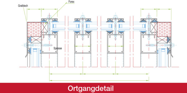 Ortgangdetail Satteloberlichte Typ DaWa-Norm 50